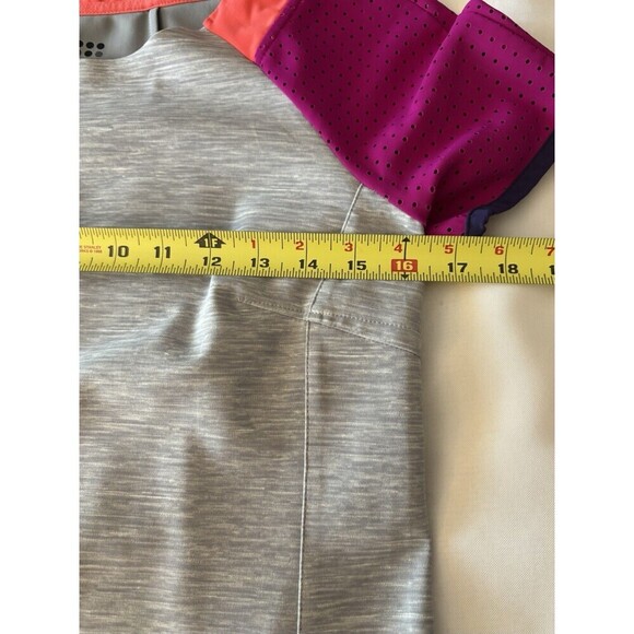 TITLE NINE Sensitive Performance Short Sleeve Dress Small Gray Colorblock - Picture 11 of 12